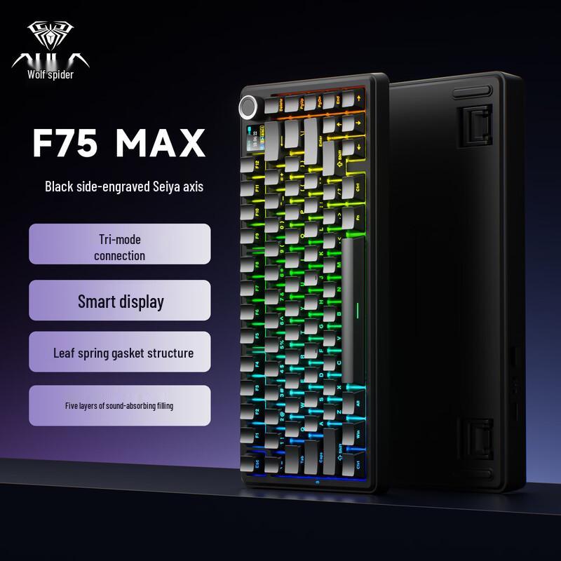 AULA F75 MAX Tri-mode Custom Mechanical Gaming Keyboard