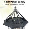 LED Solar Powered Lighthouse, 360 Degree Rotating Solar Lighthouse Outdoor, IP65 Waterproof Solar Lighthouse Garden Courtyards Lamps for Patio Garden