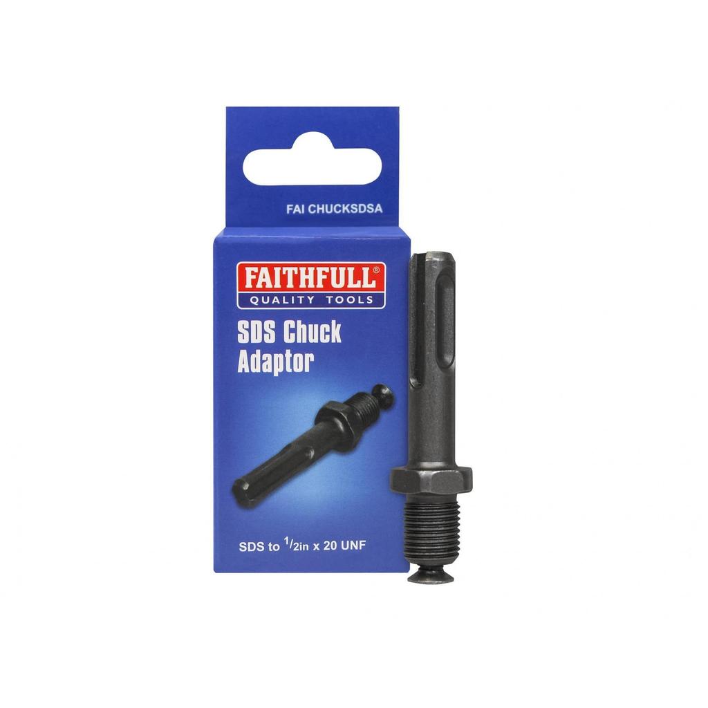 Faithfull Sds Plus Chuck Adaptor Sds To 1/2in Unf