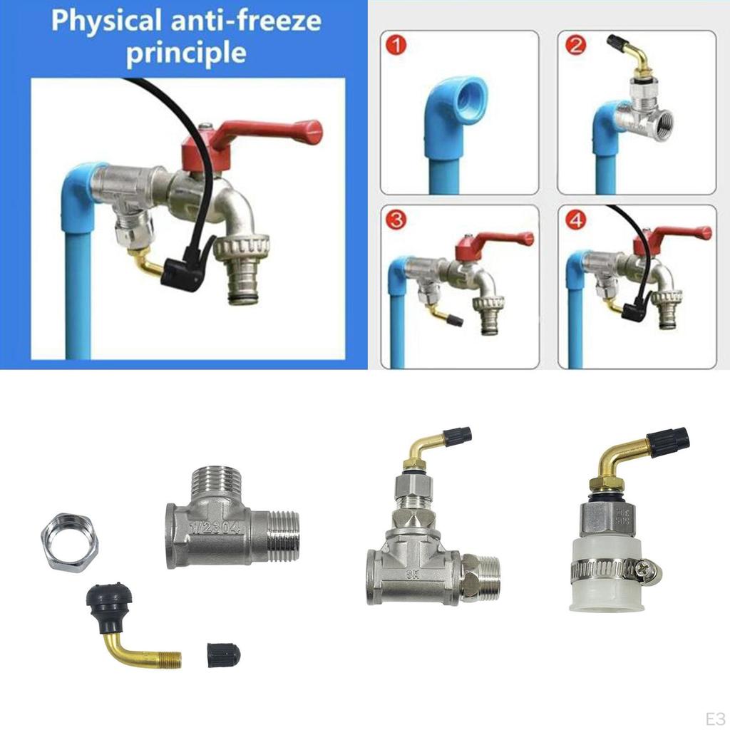 Water Tube Joint Connection Freeze Easy Installation Faucet Adapter Spigot Fitting for Backyard Lawn