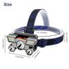 Adjustable Led Headlamp 4 Lighting Modes Super Bright Usb Rechargeable Head Torch Light Headlight