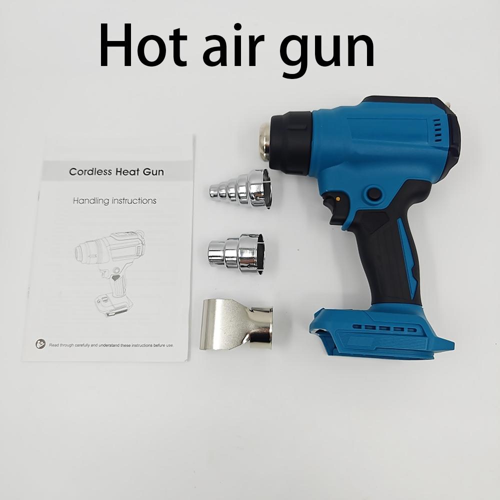 

Pistola de calor retrátil de 18v, ferramenta de embalagem, pistola de ar quente, secador de ar, soprador térmico de solda com di