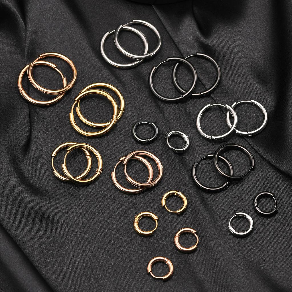 Dainty Hoop Earrings, Delicate Minimalist Hoops Earring, STAINLESS STEEL Hoops,11mm,20 Mm,25mm Unisex Huggie Hoops Earing
