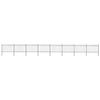 VidaXL Garden Fence with Spear Top Steel 1426 X 120 Cm Black 277627