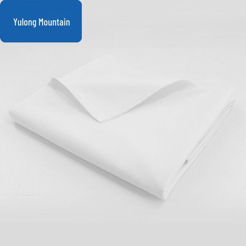 Однотонная белая хлопковая простыня Yulongshan для односпальной кровати
