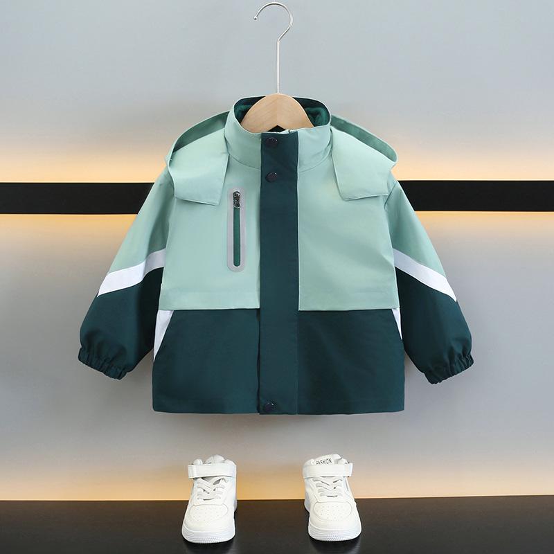 Boys' Colorblock Windbreaker – 3-in-1 Jacket for Spring & Autumn – Cool & Trendy Outerwear