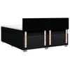 Box Spring Bed with Mattress Black 180 x 200 cm Fabric