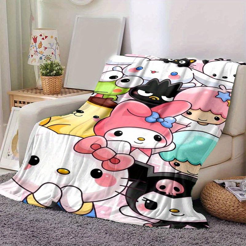 1pc. Cute Cartoon Characters Plush Blanket - Perfect for Home, Office, Outdoor Use, Gift Idea, Suitable for Al