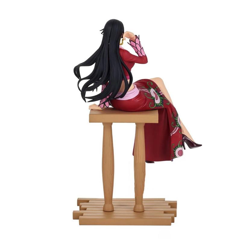 Figurine Anime One Piece 21cm Sexy Boa Hancock Poziție Șezând Figurină de Acțiune PVC Model Colecție Adulți Păpușă Jucărie Ornamente Cadou