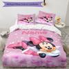 3pcs Custom Name Minnie Bedding Set Duvet Cover Closure Includes 1 Duvet Cover & 2 Pillowcases, Soft and Comfortable for All Seasons.