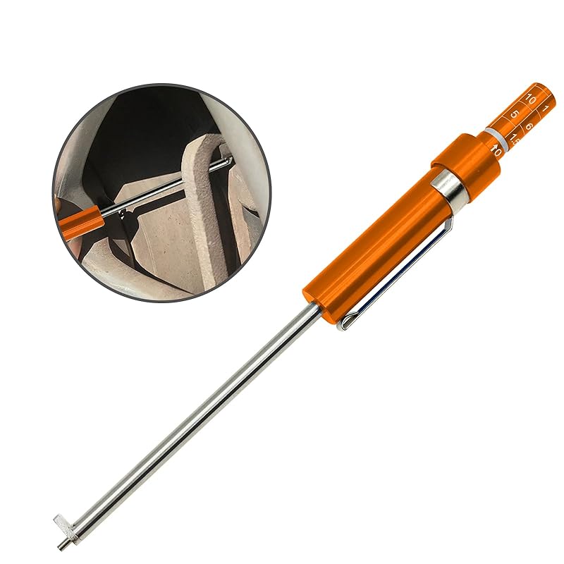 THIKPO Car Brake Pad Thickness Gauge Measure Tool,1.5mm-11mm with Scale,Brake Shoe Gauge Auto Brake Pad Thickness Base Plate Brake Pad Tester Brake 1