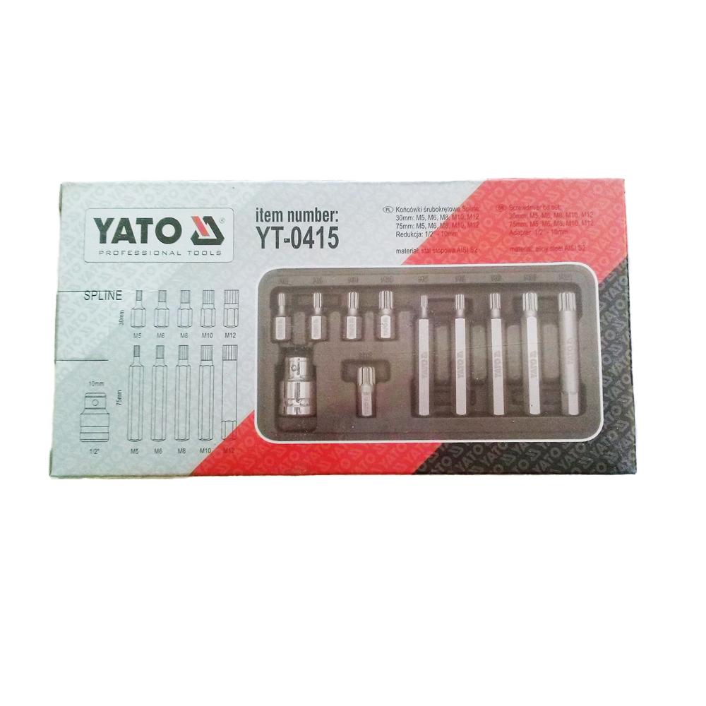 Yato Spline Screwdriver Bit (Pack of 11)