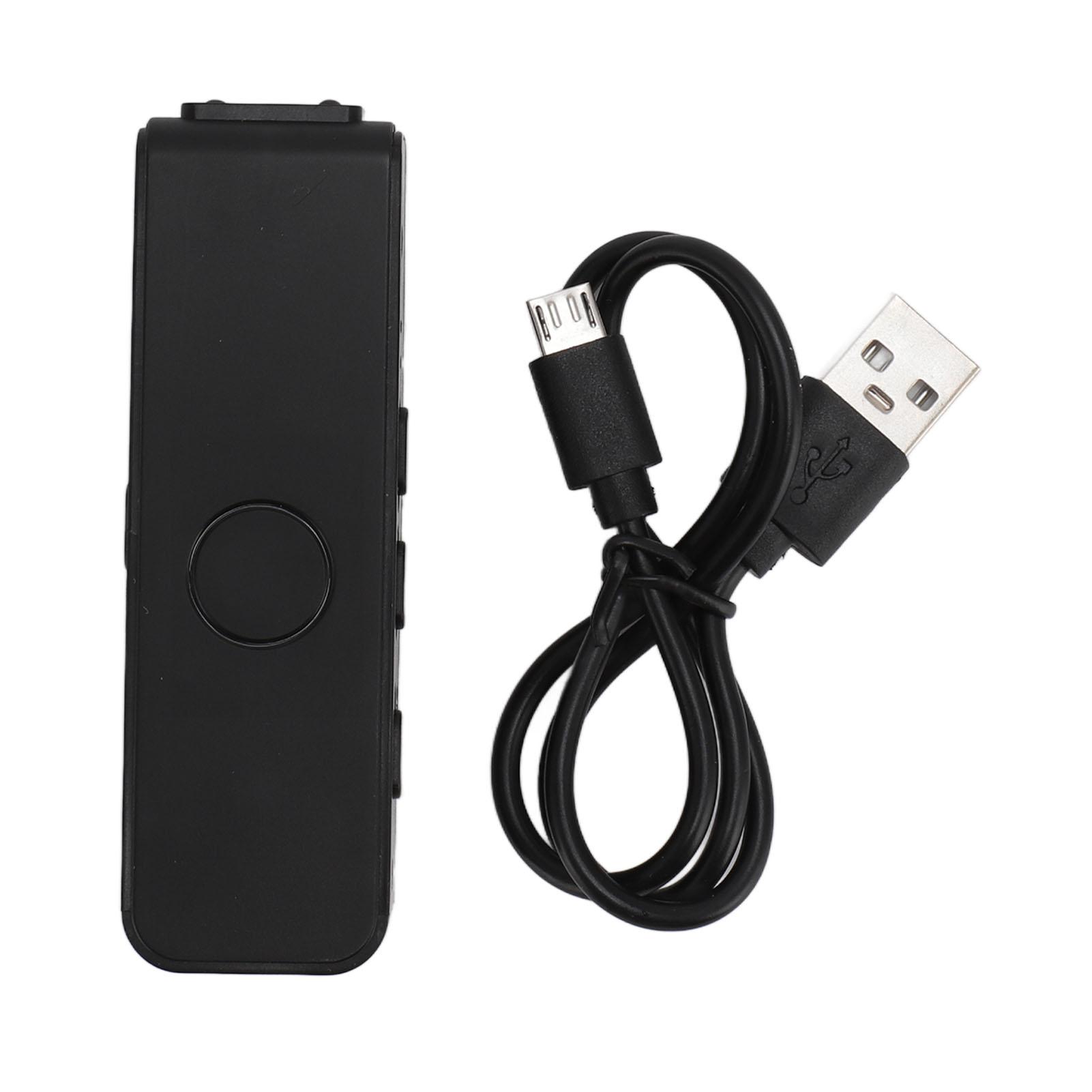 

Body Mounted Camera 1080P 60FPS Back Clip Night Vision 130 Deg Wide Angle Portable for Meeting