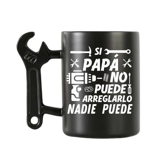 

400ML Coffee Mug with Wrench Handle Heat-resistant Ceramic Spanner Handle Tea Milk Water Drinking A