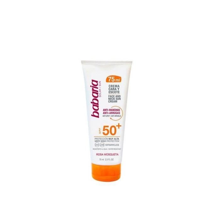 

Сонцезахисний флюїд - Babaria - Проти плям Обличчя та; Escote - SPF 50+ - 75 мл - Унісекс