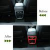 Rear Air Outlet A/C Vent Trim Decor Cover Frame for Dodge Charger/300C 11+ Red