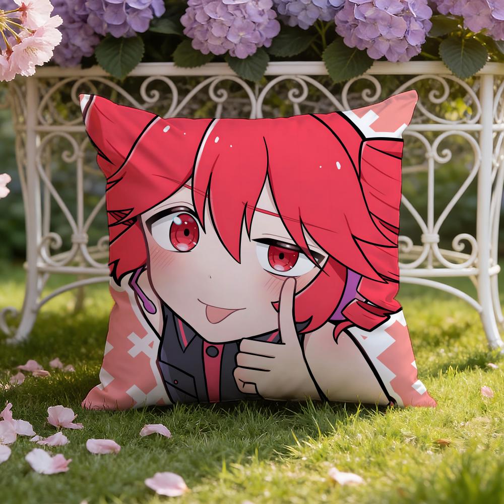 Anime K-Kasane T-Teto Cushion Cover Home & Car Dual-Scene Pillow Cover: Reversible for Premium Comfort