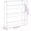 Shoe Cabinet Black Oak Effect 80 x 18 x 90 cm Engineered Wood