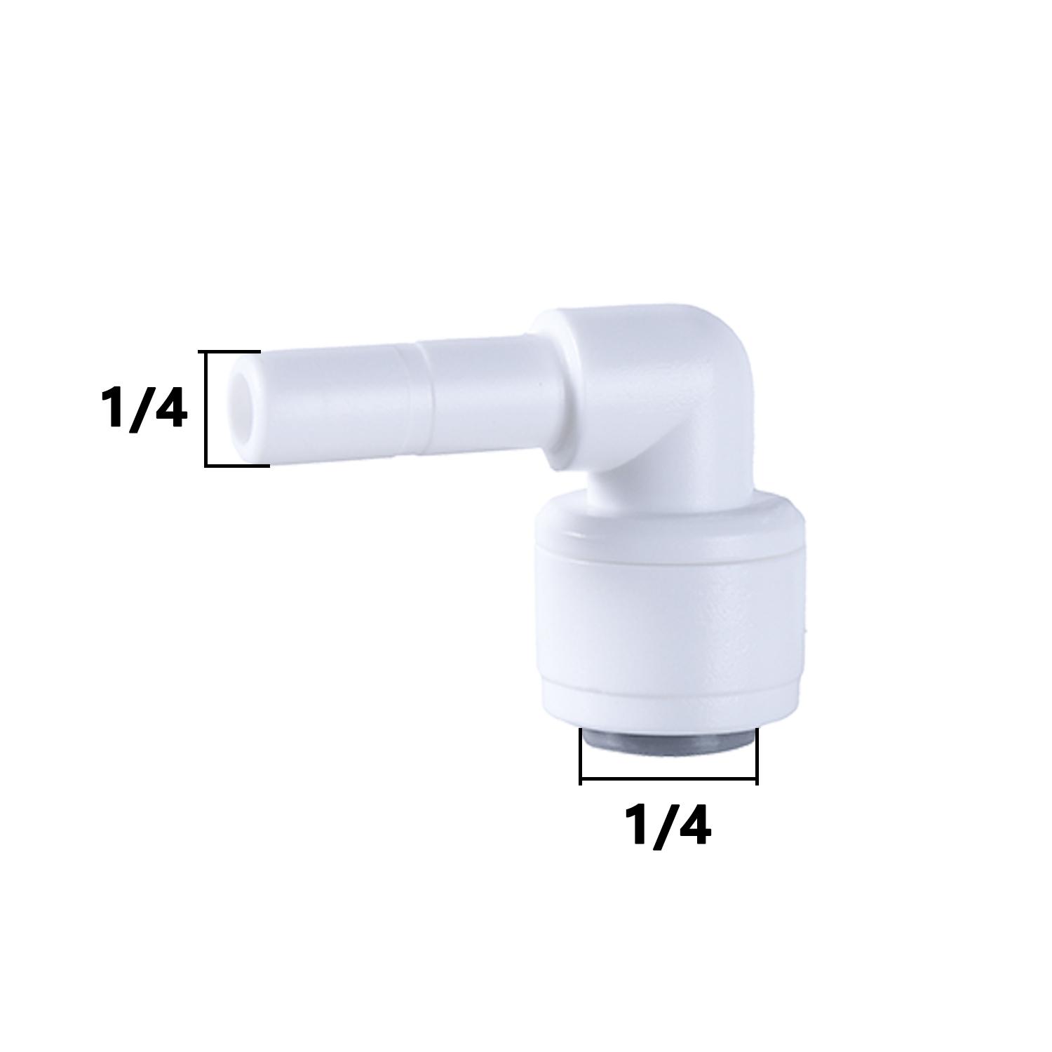 

10 шт. коленчатый фитинг для обратного осмоса, 90 градусов, наружная резьба, внутренняя резьба 1/4 3/8, шланг POM, быстроразъемный фитинг для аквариума, детали фильтра обратного осмоса 10pcs