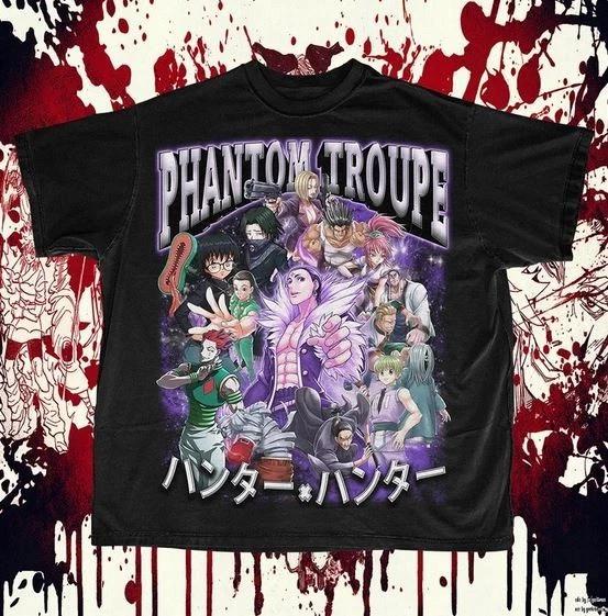 Phantom Troupe Vintage Style Unisex Anime T-Shirt XL