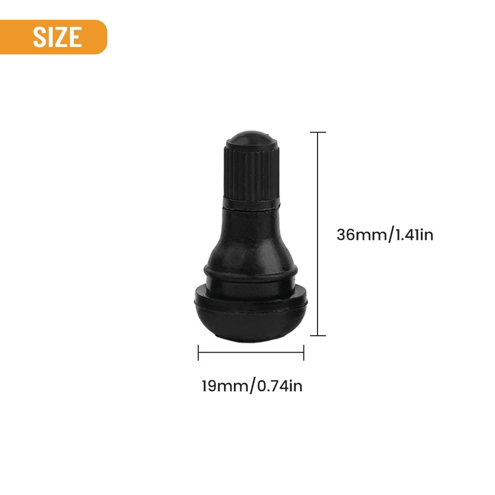 Wiith Valve Core TR412 Rubber Nozzle Rubber Valve Car Vacuum Tire Tubeless