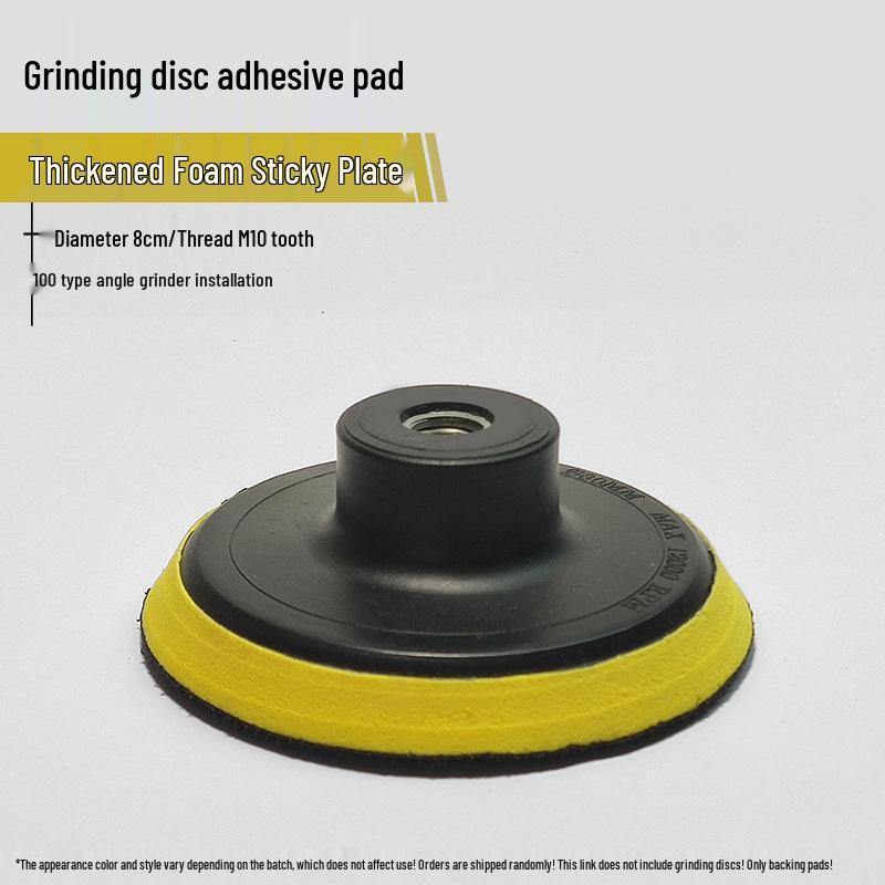 Self-Adhesive Stone Polishing Pad for Angle Grinders, Aluminum Alloy Disc with Water/Dry Grinding Capability and Sandpaper Suction Cup.