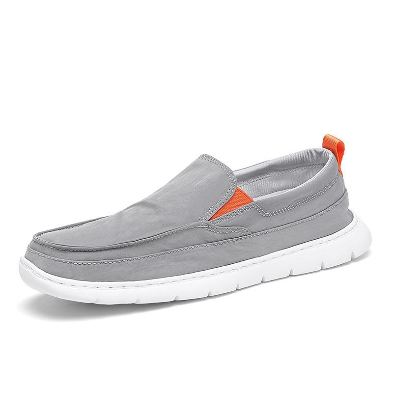 

Large size trendy men s shoes umbrella cloth loafers trendy men s foot casual shoes flat cloth shoes spot 46 серый