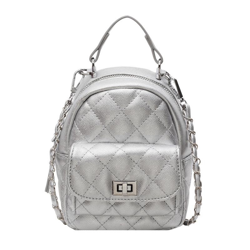 Αλυσίδα σακίδιο άνοιξη και καλοκαίρι νέο κεντημένο νήμα ρόμβος τσάντα ώμου messenger έξοδος casual μίνι φορητό σακίδιο