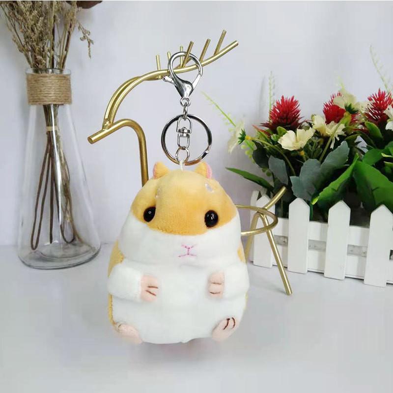 Adorable Creative Hamster Plush Keychain Toy For Cute Animal Lovers 11cm