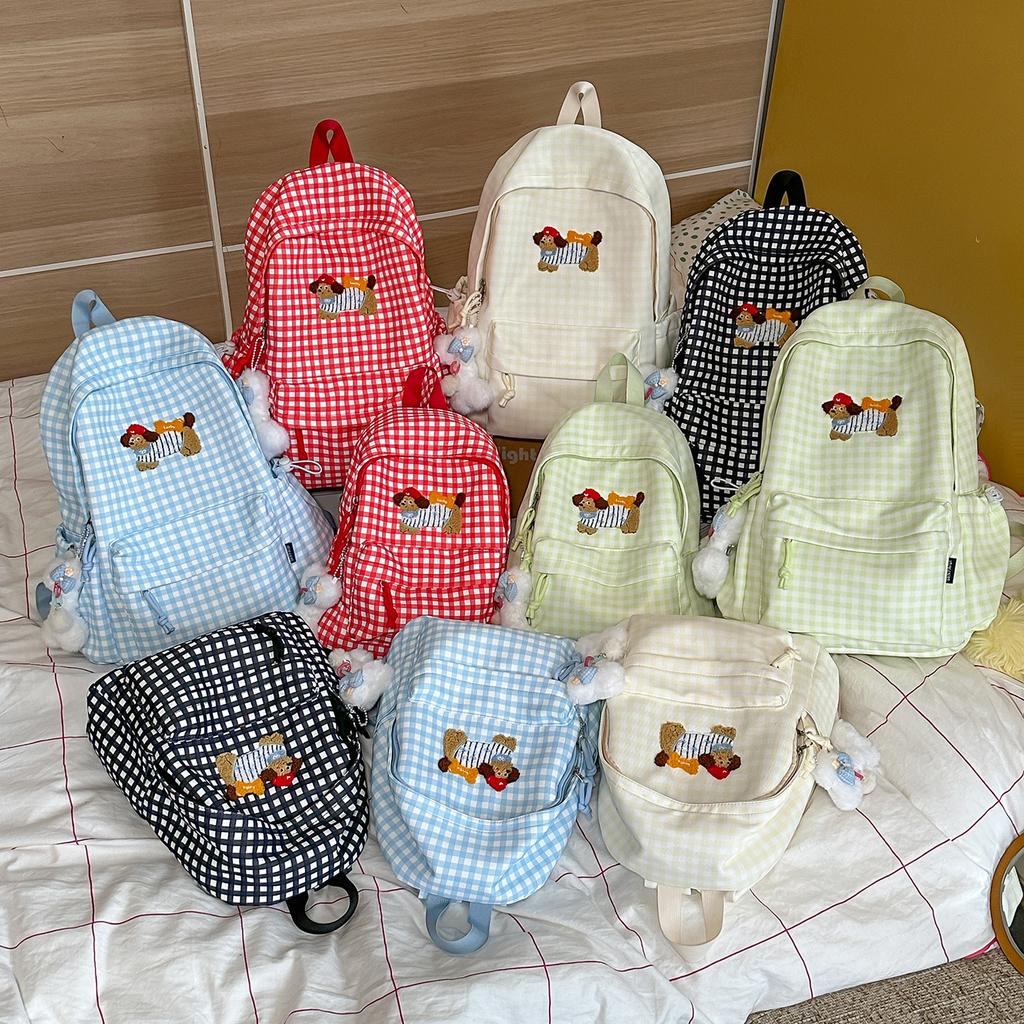 Schoolbag Backpack Female Japanese Ins Campus Simple Versatile Middle School Student Class School Bag Cute Large Capacity Backpack