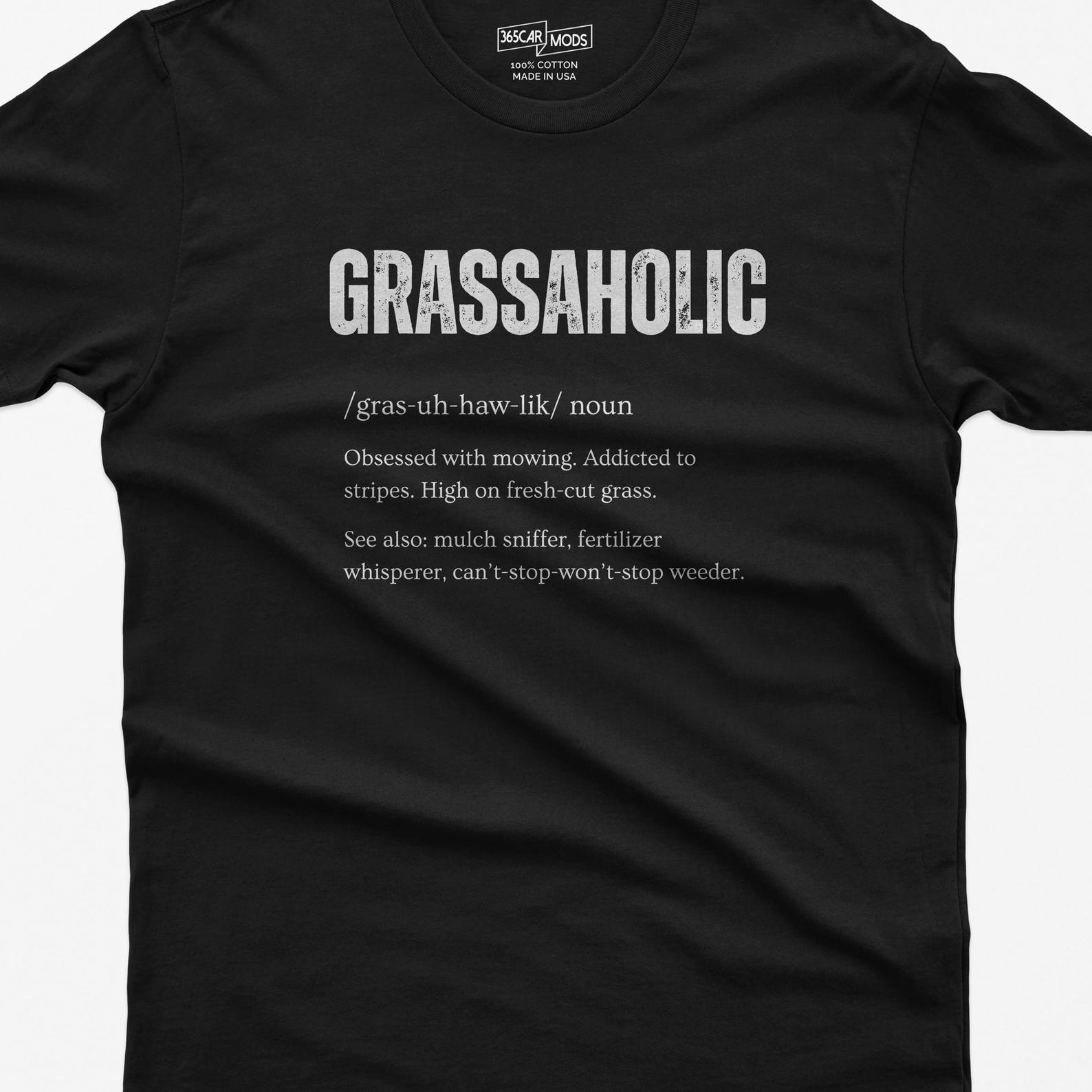 Grassaholic T-Shirt: Funny Lawn Mowing Addict Tee 2XL