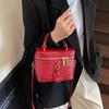 New Minimalist and Fashionable Box Shape Small Handbag, Contrasting Color Women's Bag, High-end Carriage Single Shoulder Crossbody Handbag