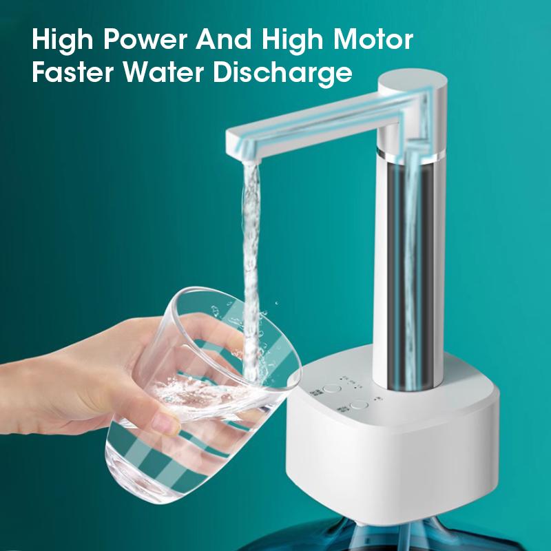 Electric Water Pump Household Foldable Desktop Water Pump Fully Automatic USB Charging Rotatable Adjustable Gallon Bottle Pump