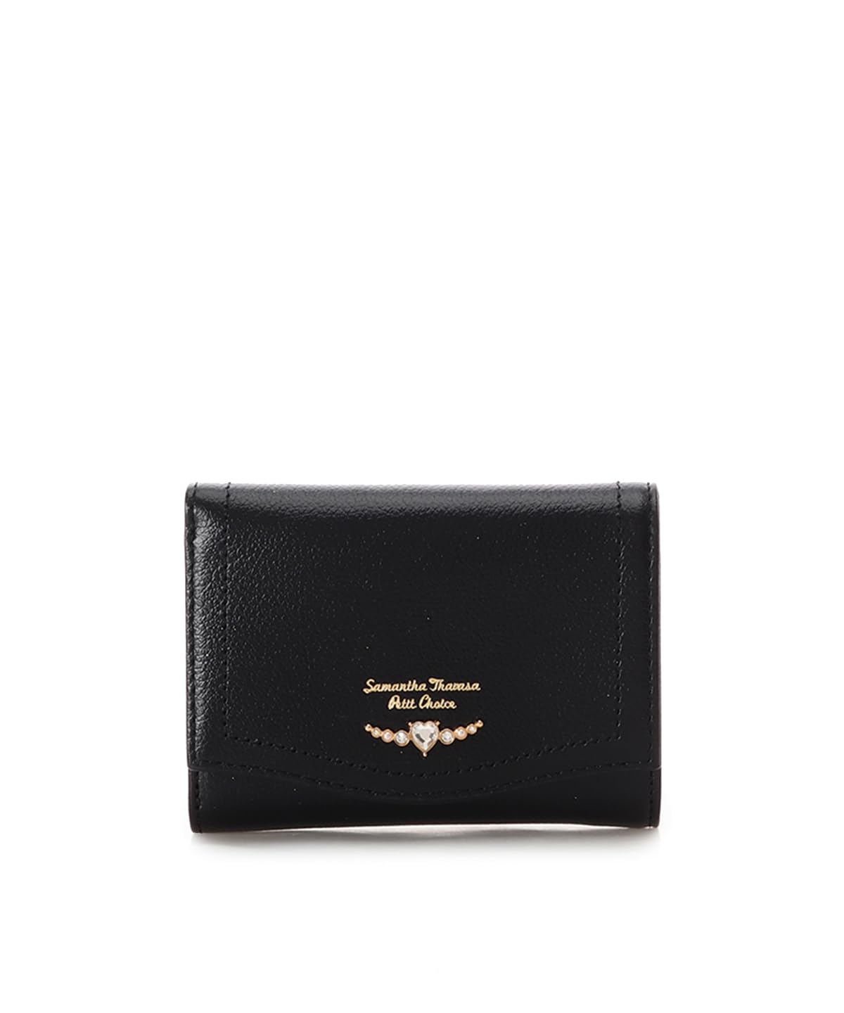 

Thavasa Petit Folding Wallet Clear Heart Bijou Folding Wallet Black [Samantha Choice] Wallet/Mini Women s чорний