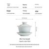 Ru Kiln Style Celadon Sancai Gaiwan Tea Bowl
