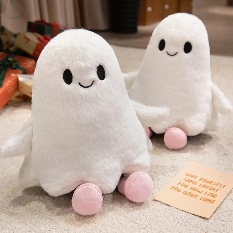 Cute White Little Ghost Plush Doll Soft Ghost Halloween Party Supplies Decorations Festival Collection Festival Gift for Friends