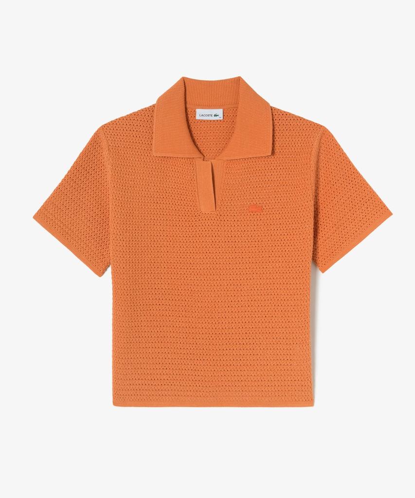 LACOSTE Women'S Crochet Sweater Polo Shirt Pf615E-56G Iy0