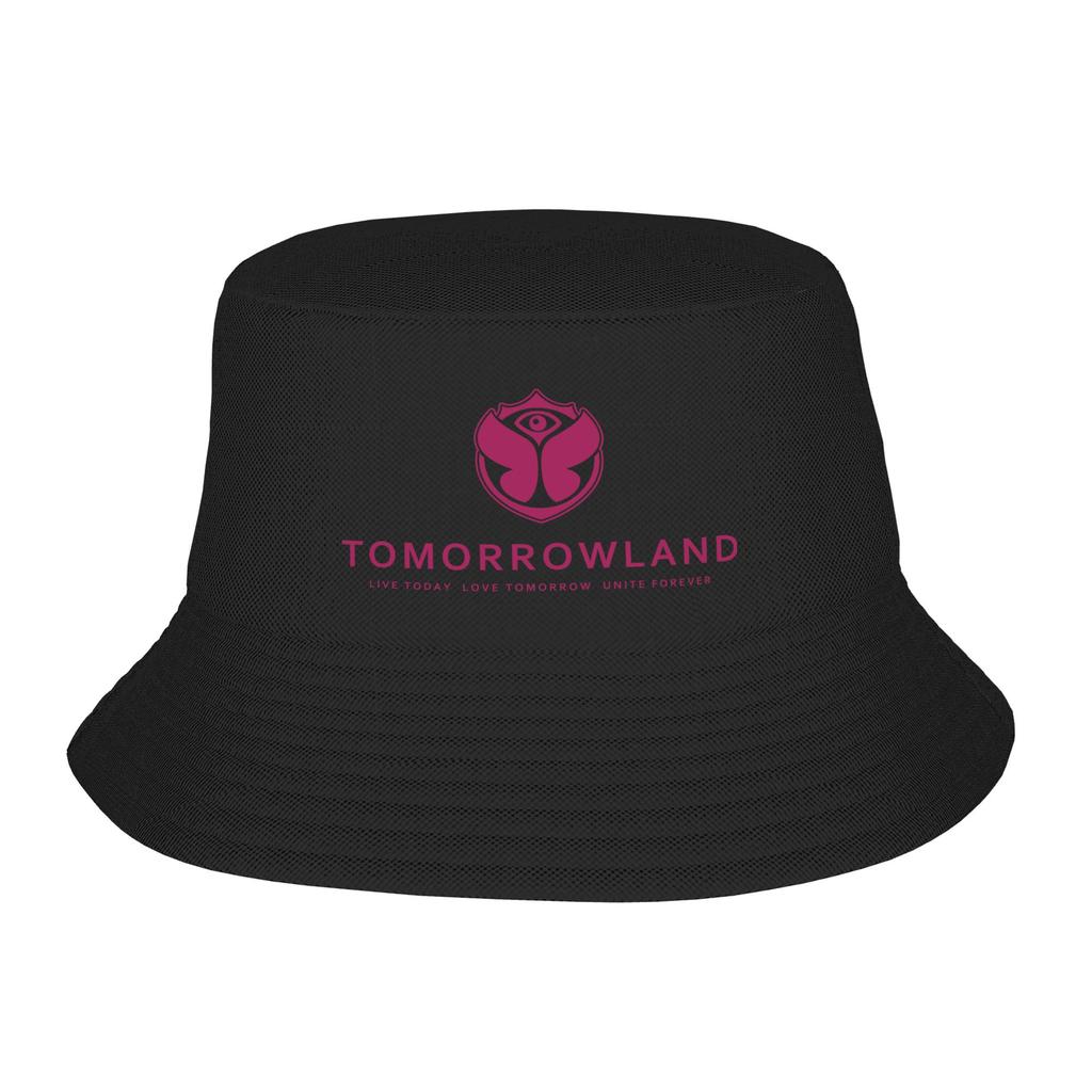 Custom Tomorrowland Bucket Hat for WoUnisex Unisex Printed Electronic Dance Music Summer Beach Sun Camping Cap