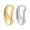 5pcs Large Stainless Steel Gold Plated Polished D-shaped Lobster Carabiners Clasps for DIY Jewelry Making Findings Accessories
