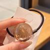 2Pcs Women Hair Ropes Transparent Jelly Ball Design High Elasticity Hair Ties No