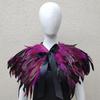 Gothic Feather Shawl Stage Makeup Ball Costume Accessories
