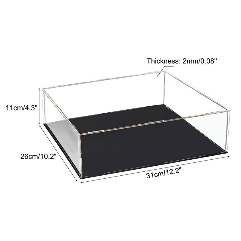 Clear Acrylic Display Case Box Dustproof Storage Countertop Box Protection Showcase Cube Figures Collectibles Model Toy Show Box