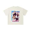 260 GSM Double Yarn 32 Count 100% Cotton Jujutsu Kaisen V25 Gojo Print Unisex Heavy Cotton T Shirt