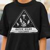 Outer Wilds Gaming-Shirt, Indie Weltraum-Erkundungs-Videospiel T-Shirt, Retro Sci-Fi Grafik-T-Shirt, Kosmisches Abenteuer Gamer Geschenk Unisex Shirt