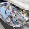 Color Zircon High-end Sense Diamond-encrusted Women's Watch Niche Bracelet Bracelet Small Exquisite Quartz Watch
