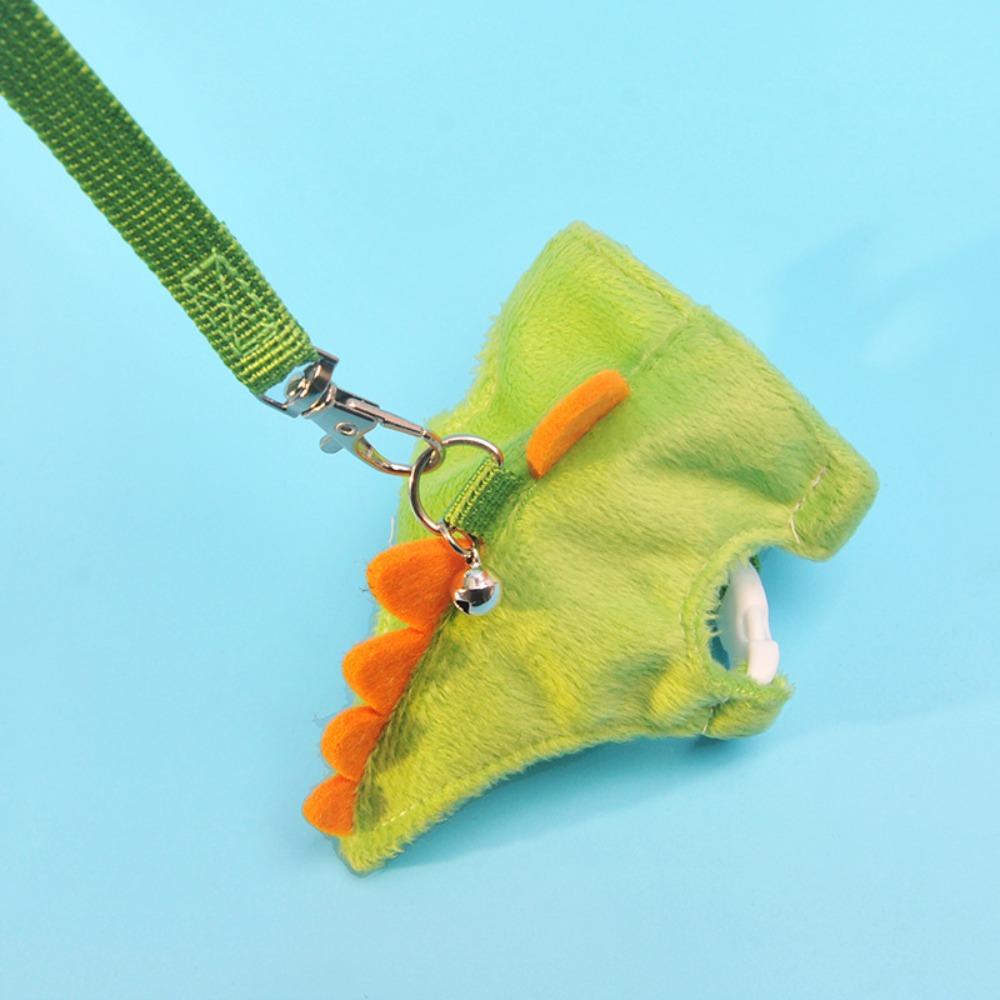 Cartoon Hamster Chest Strap Dinosaur Theme Guinea Pig Traction Vest Small Pet Harness Leash Travel