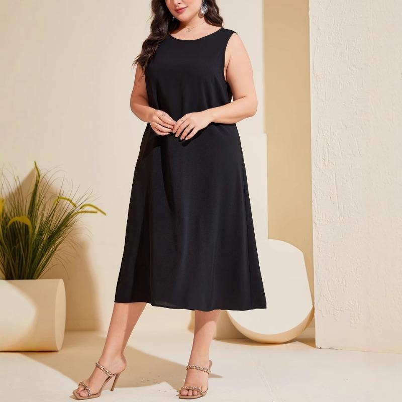 Plus Size Women's Retro National Romantic Su Long Cardigan Coat Temperament Commuter Dress Two Piece Set