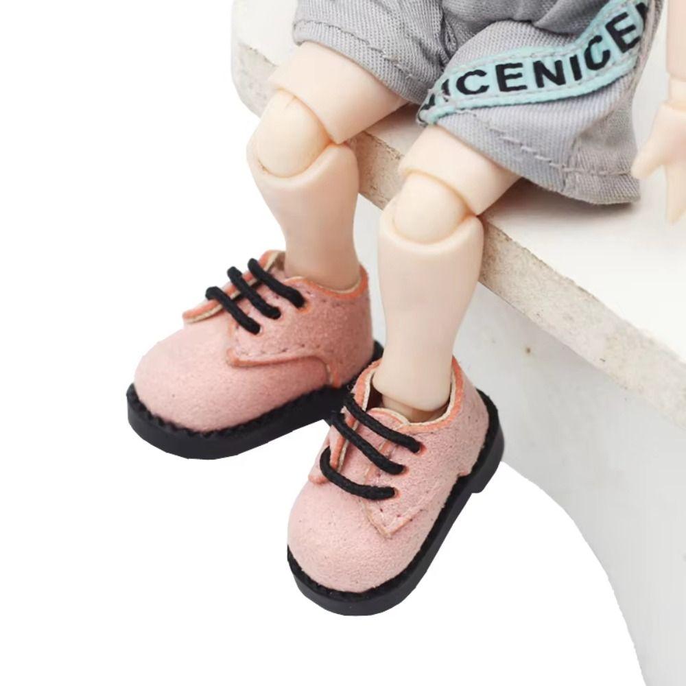 1Pair PU Leather Doll PU Leather Shoes Shoes Doll BJD Doll PU Shoes  Children Toys