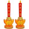 2ks Simulace plamene Buddhistický Guanyin Zakotvená ozdoba Domácí Fengdhui Dekorace Přinášející Štěstí