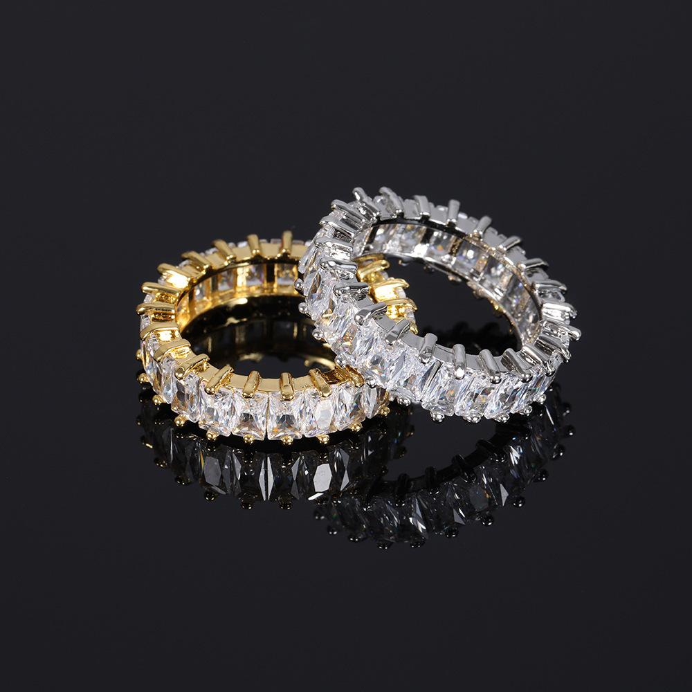 Fashion Cubic Zirconia CZ Open Rings For Women Gold Silver Color Elegant Wedding Ring Female Engagement Party Jewelry